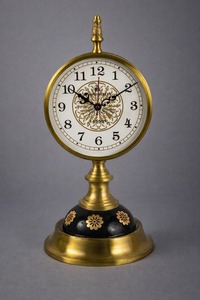 Horloge de bureau/table numérique circulaire de style européen moderne avec affichage rétroéclairé tactile et sonnerie horaire - Product Image 6