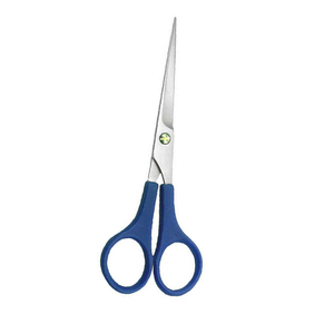 Ciseaux en plastique professionnels pour droitiers, 6 ciseaux de coiffeur en acier inoxydable, manche moyen en plastique avec logo personnalisé - Product Image 2