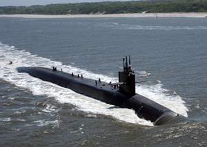 Modelo a Escala de 36 Pulgadas del Submarino USS Florida Clase Ohio (SSGN-728) Pintado a Mano en Madera de Cedro - Product Image 5