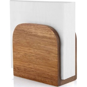 Porta Servilletas de Madera Moderno para Guardar Papel Tisú en la Mesa, Porta Servilletas de Madera Maciza para Mesa de Comedor, Organizador de Cocina - Product Image 2