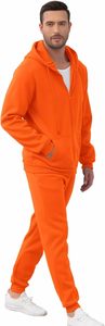 Vêtements de sport pour hommes personnalisables avec logo, ensemble 2 pièces en polaire, sweat à capuche + pantalon, veste de sport pour hommes, fermeture éclair intégrale, tenue de sport décontractée et chaude - Product Image 4