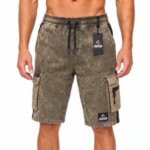 <b>Men's</b> Acid Wash Fleece <b>Shorts</b> Relaxed Fit Vintage Washed Athletic Gym Workout Casual <b>Lounge</b> <b>Shorts</b> with Side Pockets - Product Image 1