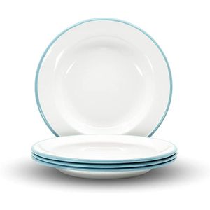 Assiettes de présentation blanches et dorées en gros - Sous-assiettes résistantes à la chaleur - Assiettes décoratives de qualité commerciale - Product Image 5