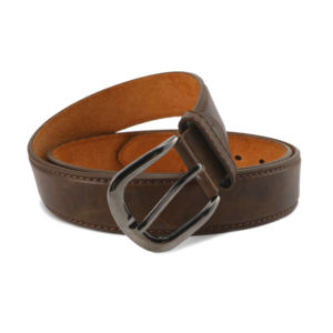 Men's Genuine Cow Hide Leather Dress <b>Belt</b> Handmade New Design with Alloy Buckle for <b>Work</b> Business Casual Use - Product Image 5