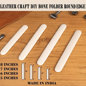 Outil de pliage en cuir à bords arrondis pour la fabrication de bijoux |   Outil de pliage et de brûlure des surfaces |   Finition Lisse et Durable DIY Professionnel Inde 2026 - Product Image 4