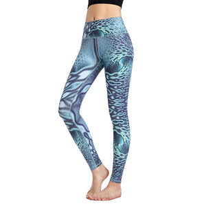 Women's High Waist Yoga <b>leggings</b> Breathable Tie-Dye Leopard Scrunch Butt <b>Leggings</b> with <b>Seamless</b> Fit For ladies - Product Image 2