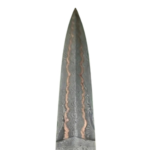 Couteau de chasse Bowie en acier Damas fait main, lame fixe, objet de collection pour l'extérieur, avec lame en acier détaillée et manche de qualité supérieure - Product Image 2