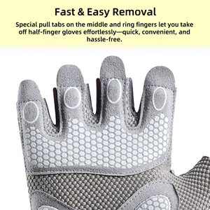 <b>Half</b> Finger Training Gloves Weightlifting Gym Fitness Gloves Anti <b>Slip</b> Grip Durable Workout Gloves OEM - Product Image 3