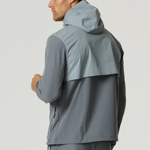 Ensemble de survêtement coupe-vent en nylon pour garçons, nouvelle collection 2026, manches longues, couleur unie, pour hommes - Product Image 3