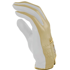 BRUCE BOLT Custom Logo PU Leather Right Hand <b>Full</b> Finger Durable Non <b>Slip</b> Adjustable Hook and Loop Closure Sports Golf Gloves - Product Image 5