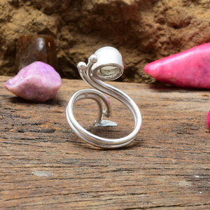 Antique Moonstone <b>Silver</b> <b>Ring</b> <b>925</b> Sterling <b>Silver</b> Handmade Vintage Style Rainbow Moonstone <b>Ring</b> - Product Image 2