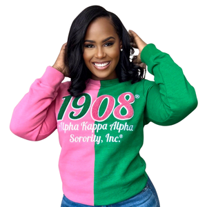 Sweat-shirt décontracté d'hiver en polaire demi-épaisseur pour femme, respirant et écologique, avec broderie de lettres grecques, col rond de qualité supérieure - Product Image 3