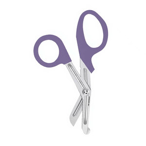 Ciseaux de traumatologie pour infirmières, 5,5 pouces, violets, en acier inoxydable de qualité allemande, pour premiers secours, bandages et coupes d'urgence médicales - Product Image 4