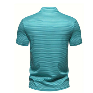 Polo pour homme grande taille OEM ODM, manches courtes, coton doux, impression numérique, t-shirt d'été, confort élevé, logo personnalisé - Product Image 2