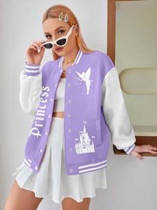 Premium Quality <b>Women</b> Varsity <b>Jacket</b> <b>Lightweight</b> Urban Bomber <b>Jacket</b> Manufacturer Wholesale Supply - Product Image 2