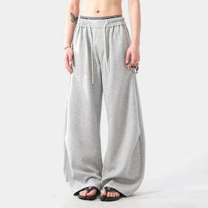 <b>Men's</b> Wide Leg Sweatpants Custom Polyester Cotton Oversized <b>Joggers</b> <b>Loose</b> Fit Casual <b>Joggers</b> For <b>Men</b> Apparel OEM Wholesale - Product Image 2