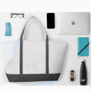 Fourre-tout en toile noir classique - Product Image 2