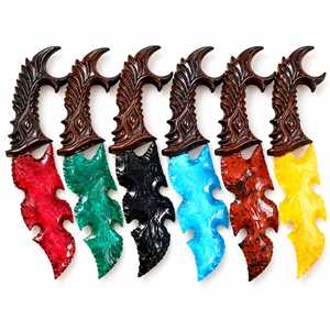 Cuchillo de Cristal Artesanal Colorido al por Mayor con Mango de Fantasía, Cuchillo de Cristal Monalisa, Regalo Coleccionable - Product Image 4