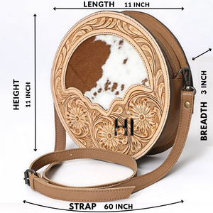 Bolso de Cuero Estilo Bohemio de la Mejor Calidad, con Correas de Cuero – Elegante Bolso Estilo Western - Product Image 4