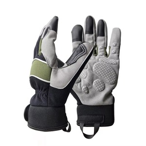 Tactical Mechanic <b>Work</b> Gloves <b>Leather</b> Palm Safety Gloves Construction Assembly <b>Tool</b> Handling Durable Hand Protection - Product Image 5