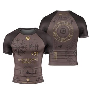 Rashguard Unisexe Sur Mesure OEM, Protection UV par Sublimation, Compression, Séchage Rapide, Polyester, Vêtements de Sport Athlétiques, Fabrication OEM - Product Image 1