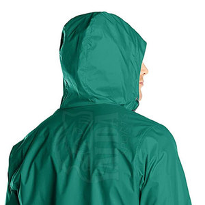 Veste coupe-vent à capuche pour homme, mode streetwear, résistante à l'eau, logo sur le devant, vêtements d'aventure, veste d'hiver élégante en gros - Product Image 4