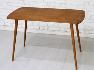 Bureau d'écriture ovale arrondi en bois de noyer, style minimaliste, mobilier de bureau moderne du milieu du siècle, fait main en bois - Product Image 6