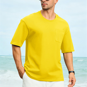 T-shirts à manches courtes, col rond, surdimensionnés, en coton, design et taille personnalisés, élégants, respirants, multicolores, t-shirts d'été - Product Image 2