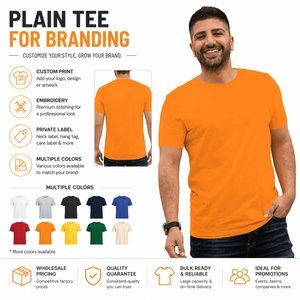 Camiseta Deportiva Unisex de Manga Corta, 100% Algodón, con Estampado Personalizado, Diseño Sólido, Estilo Urbano, Cuello Redondo, para Promociones - Product Image 5
