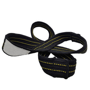Correas de neopreno suaves personalizadas de último diseño para levantamiento de pesas en forma de ocho para entrenamiento en el gimnasio, correas de entrenamiento con logotipo personalizado OEM. - Product Image 6
