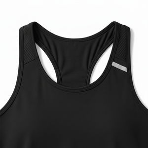 Débardeur côtelé 100 % coton pour femme, dos nageur, sans manches, sexy, uni, avec logo personnalisé, vente en gros - Product Image 2