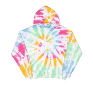Wholesale Plus Size Women's Tie Dye Fleece Hoodie Spring Pullover Regular Length Oversized Hooded <b>Sweatshirt</b> Colorful Pattern - Product Image 3