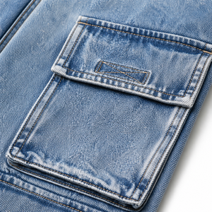 Pantalones Cargo para Hombre, Ligeros, Casuales, Azul Claro, de Alta Calidad, con Múltiples Bolsillos, Estilo Urbano, Venta al Por Mayor Personalizada - Product Image 6
