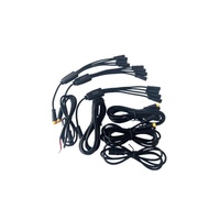 Konektor Kabel Tahan Air M8 IP67 untuk Sepeda Listrik Skuter 2 3 4 5 6 Pin Kuningan Male to Female kabel harness sepeda motor