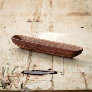 Curio Craft Premium Handmade Wooden Candle Dough Bowl/Holder | Rectangular Vessel Soy Wax Beeswax Christmas Home Decor Uttar - Product Image 3