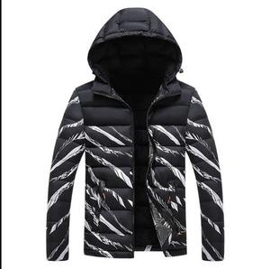 High Quality Coated Canvas Winter Outdoor Long Sleeve <b>Puffer</b> <b>Jacket</b> for Men Stand Collar Front Logo OEM Service Breathable - Product Image 1