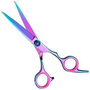 Ciseaux de coiffure professionnels en acier inoxydable, lame tranchante, manche long, pour droitiers, ciseaux de coupe de cheveux, logo personnalisé - Product Image 1