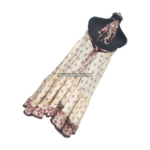 Nouvelle Robe Longue Bohème Élégante Vintage en Sari pour Femme, Col en V, Décontractée, Style Hippie, Ample, pour la Plage et les Fêtes Estivales, pour Filles - Product Image 2