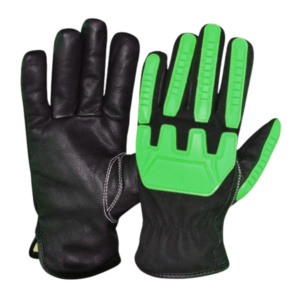 Gants de travail mécaniciens de qualité supérieure, résistants, en cuir de chèvre, protection industrielle des mains, résistance aux chocs - Product Image 6