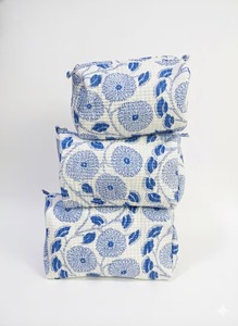 Manufacturer and Wholesaler Make up <b>Bag</b> and Wash <b>Large</b> Cotton Quilted Cosmetic <b>Bag</b> Pouch <b>Bag</b> - Product Image 4