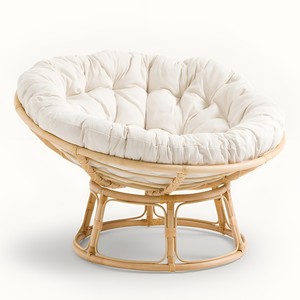 Wooden cane egg <b>chair</b> <b>reading</b> & relaxing lounge eco friendly natural rattan papasan <b>chairs</b> - Product Image 6