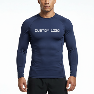 High Performance <b>Compression</b> <b>Shirt</b> Men Stretchable Gym Training Wear Manufacturer - Product Image 1