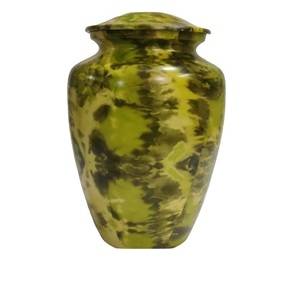High Quality Classic Aluminium Adult Cremation Urns With <b>Sticker</b> Finished Metal funeral Urns For Human Ashes - Product Image 1