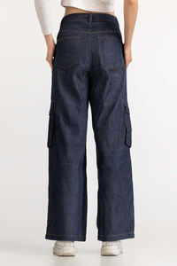 Jeans pour femmes personnalisés, haute élasticité, nouvelle collection hiver 2026, extensibles, fins, taille haute, style cargo, coupe ample, à prix abordable - Product Image 2