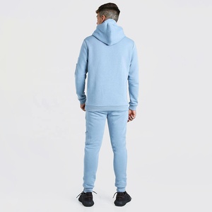 High Quality Custom Cotton Polyester Customized <b>Tracksuit</b> Streetwear Premium <b>Tracksuit</b> Set Sweat Suits 400gsm Hoodie Set For Men - Product Image 2