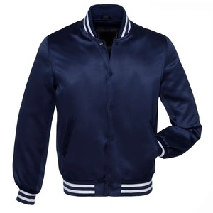 High Quality GOLDEN ATTIRE Men's Bomber Winter Jacket with V-Neck Collar Front Logo Windproof & Breathable SATIN Fabric - Product Image 4