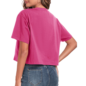 Camisa Corta Holgada de Verano para Mujer, Estilo Moderno, Manga Corta, Algodón Suave, Ropa Casual, Cómoda, Estilo Urbano - Product Image 4