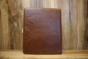 Real Handmade Tooled Leather Portfolio Organizer Portfolio <b>A4</b> Customized Leather Document Portfolio <b>File</b> - Product Image 2