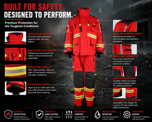 Combinaison ignifuge, vêtements de travail de sécurité industrielle, combinaison de protection réfléchissante ignifuge, uniforme de travail, équipement de sécurité thermique - Product Image 3