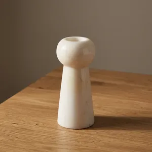 Brûleur d'encens rond en marbre, décoration d'intérieur, design minimaliste, durable, salon, toutes saisons - Product Image 2